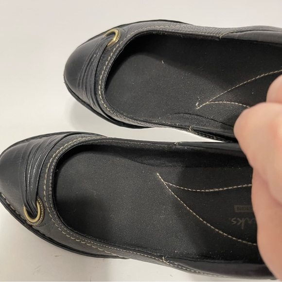 Clarks Collection Womens Leather Slip On Comfort Shoes - Picture 6 of 9